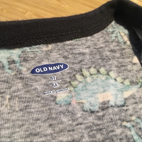 5T Old Navy Footless Sleeper Onesie Dinosaur PJ’s - Picture 5 of 8